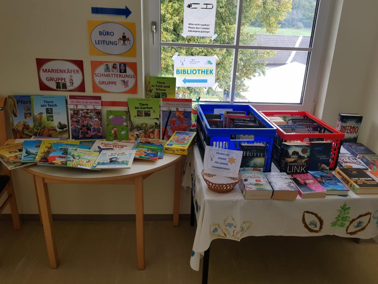 Tag der offenen Tür, Erntedankfest, Pfarrbücherei Vöcklabruck, Bibliothek