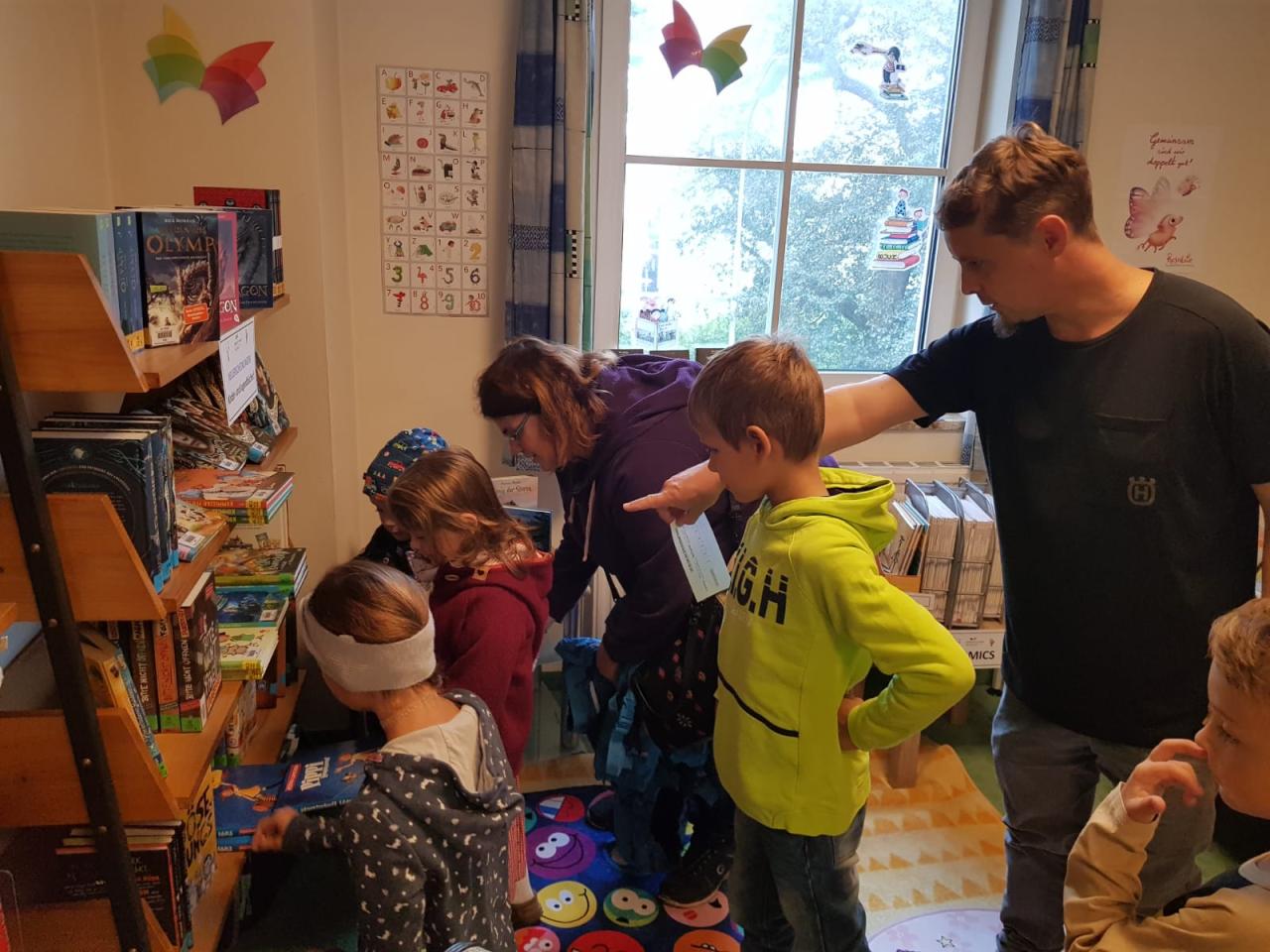 Tag der offenen Tür, Erntedankfest, Pfarrbücherei Vöcklabruck, Bibliothek