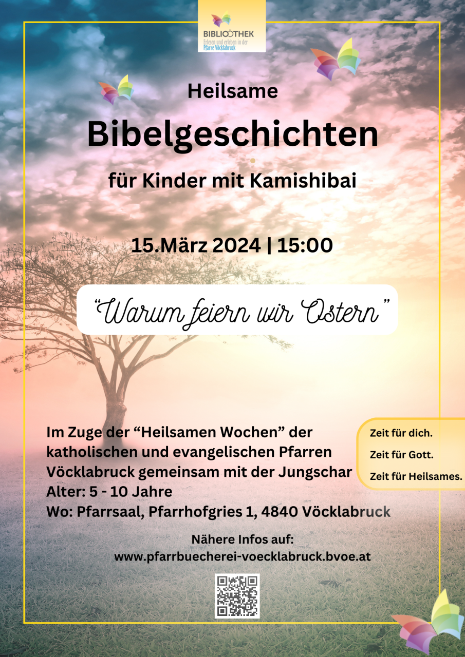 Bibelstunde für Kinder, Pfarrbücherei Vöcklabruck, Bibliothek Pfarre Vöcklabruck