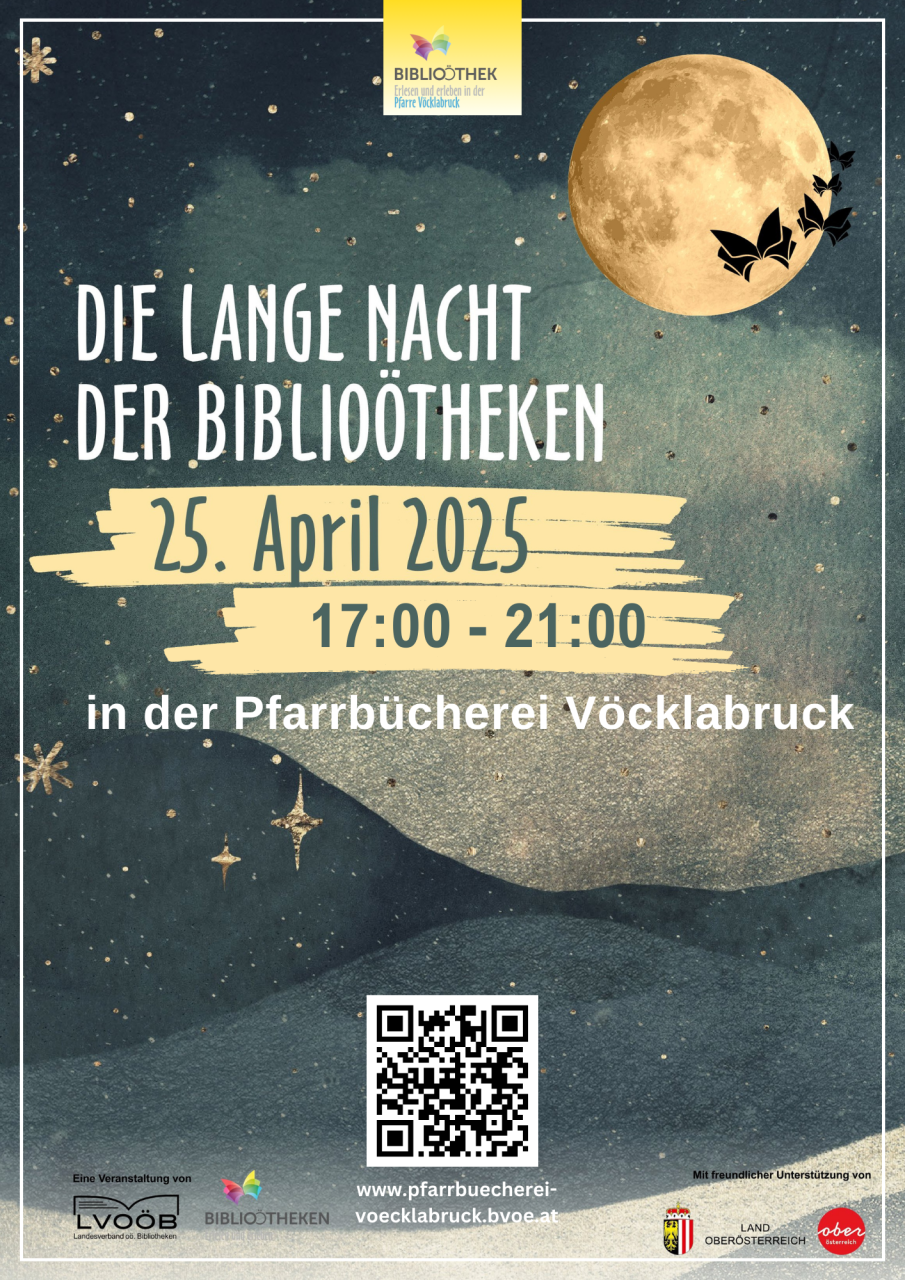 Lange Nacht der BibliOÖtheken 2025, Pfarrbücherei Vöcklabruck, Bibliothek Pfarre Vöcklabruck