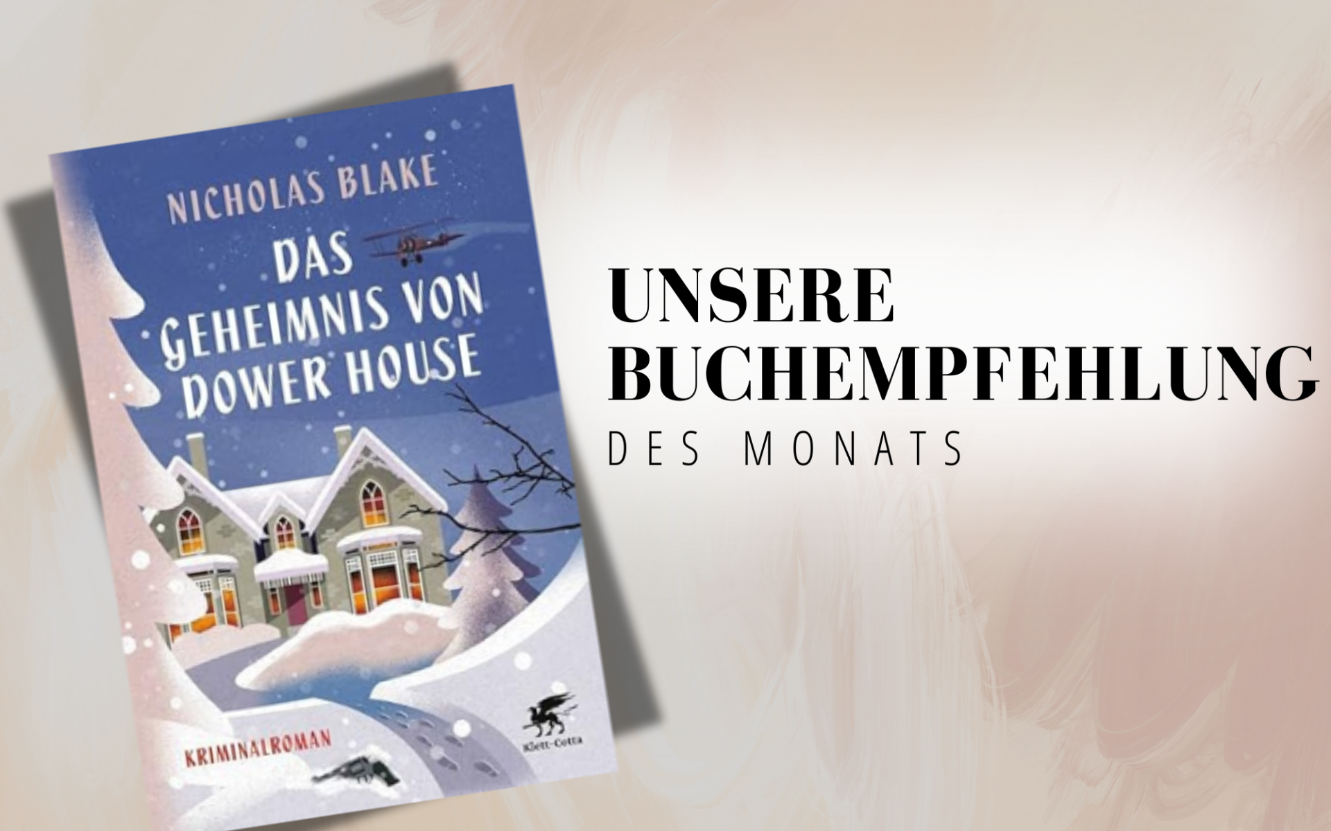 Thumbnail Buchempfehlung des Monats, Pfarrbücherei Vöcklabruck, Bild Cover "Das Geheimnis von Downer House"