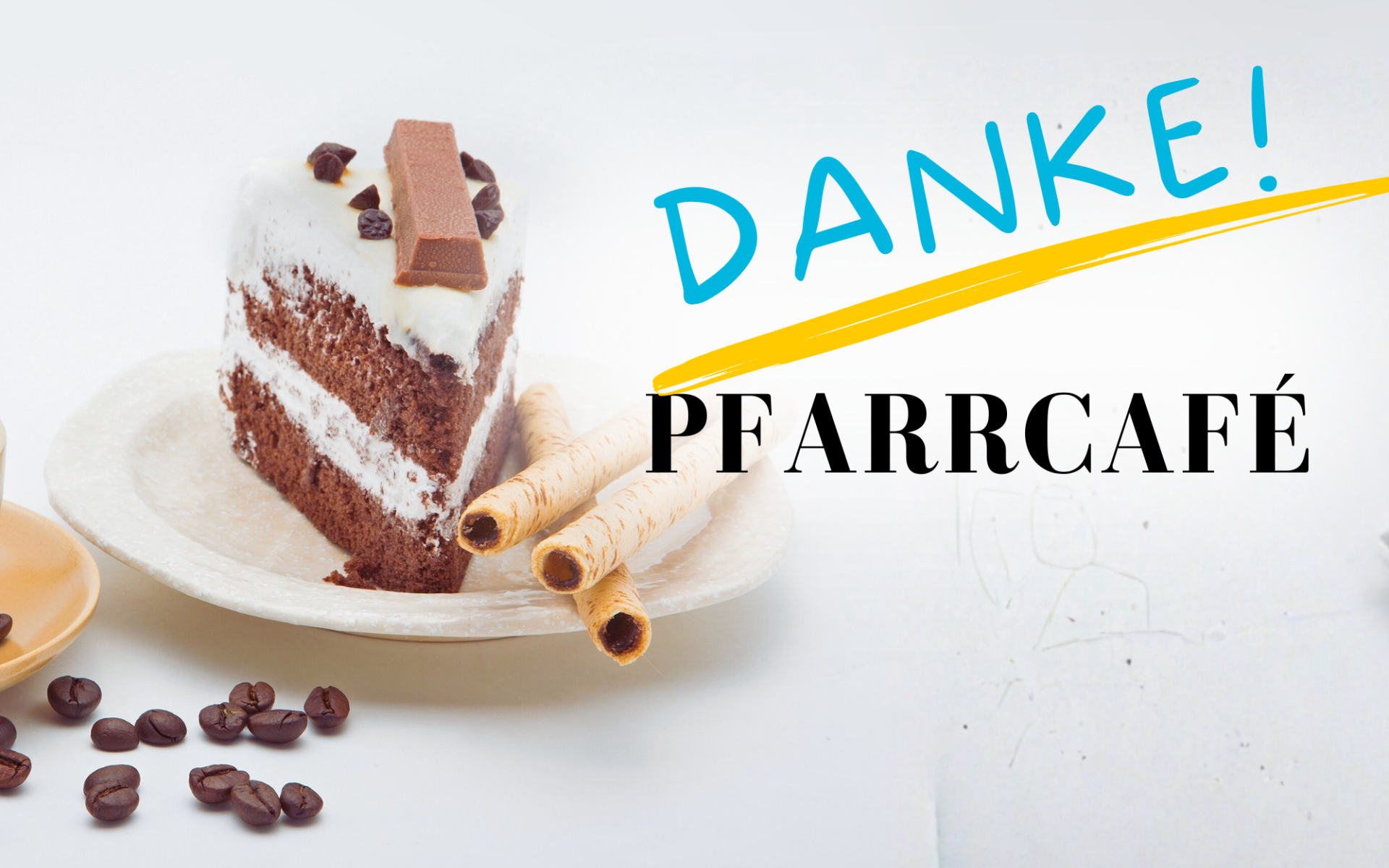 Thumbnail mit DANKE Schriftzug für das Pfarrcafé der Pfarrgemeinde Vöcklabruck von der Pfarrbücherei durchgeführt