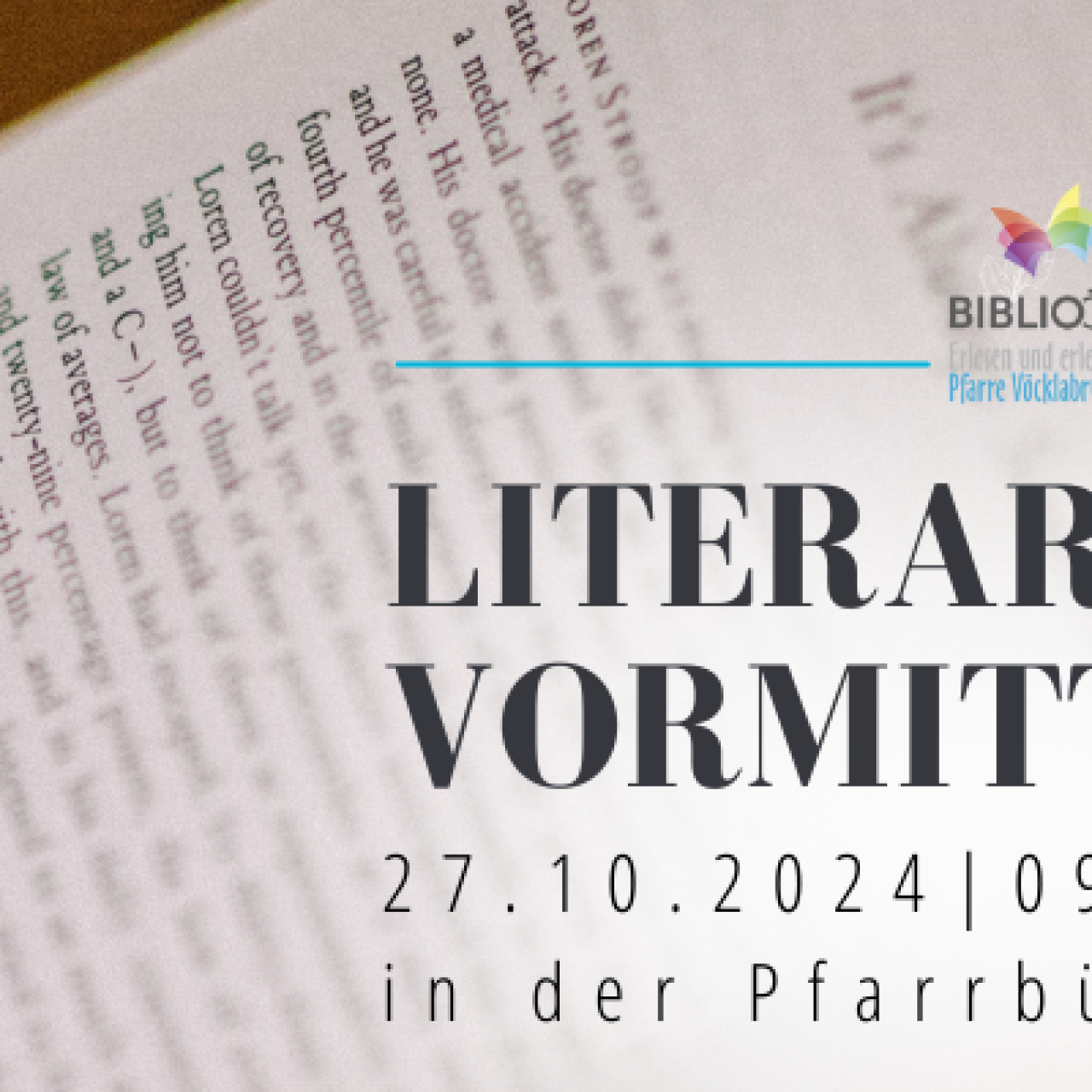 Österreich liest, Literatur Vormittag, Pfarrbücherei Vöcklabruck, Bibliothek