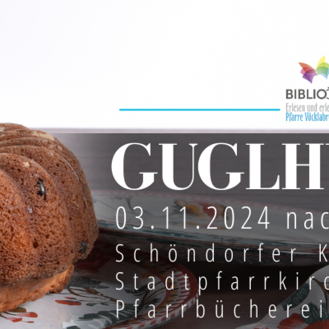 Guglhupf to Go, Pfarrbücherei Vöcklabruck, Bibliothek der Pfarre Vöcklabruck