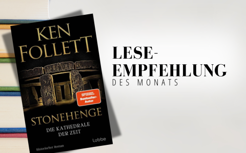 Thumbnail Leseempfehlung März der Pfarrbücherei Vöcklabruck, Stonehenge - Die Kathedrale der Zeit von Ken Follet