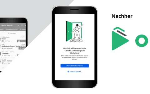 Thumbnail Umstellung Onleihe 2 auf Onleihe 3.0 mit den beiden Logos